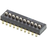 ADE10S04, DIP Switches / SIP Switches SWITCH DIP SPST EXT 10POS SMD