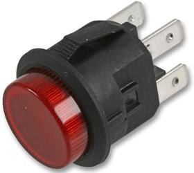 MCLC210-7-K-D-ET-2B, Кнопочный переключатель, Latching, 20.5 мм, DPST, Вкл.-Выкл., Круглый, Красный