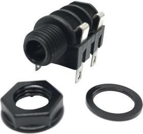 NMJ4HF-S, Phone Connectors 1/4" MONO JACK SWTCH FULL THREAD NOSE