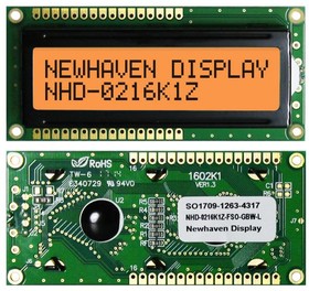 NHD-0216K1Z-FSO-GBW-L, LCD Character Display Modules & Accessories STN- GRAY Transfl 80.0 x 36.0