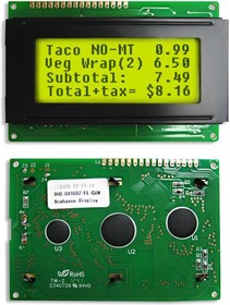 Фото 1/2 NHD-0416BZ-FL-GBW, LCD Character Display Modules & Accessories STN- GRAY Transfl 87.0 x 60.0