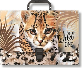 Портфель пластиковый Wild Cat, A4 (в пакете по 1шт.) 48735