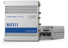 Фото 1/6 Маршрутизатор Teltonika RUTX (RUTX11000000) Промышленный сотовый маршрутизатор LTE Cat6 300 Мбит/С, Dual Sim, GNSS, Bluetooth (312378)