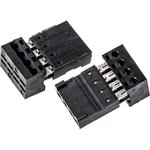 4782836104440, 4-Way IDC Connector Socket for Cable Mount, 1-Row