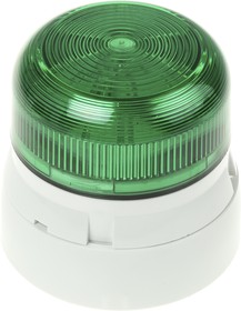 Фото 1/3 QBS-0058, Flashguard QBS Series Green Flashing Beacon, 12 V dc, 24 V dc, Surface Mount, Xenon Bulb
