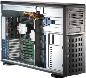 Серверная платформа/ SuperServer SYS-741P-TRT (X13DEI-T, CSE-745BTS-R1K23BP) (2 x LGA-4677, 16xDDR5 Up to 4TB, 8x3.5" SATA3/SAS/4*NVME, Opti
