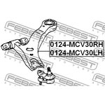 0124-MCV30RH, 0124MCV30RH_рычаг передний правый!\ Toyota Camry ACV30/MCV30  02