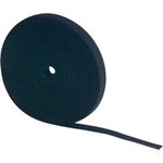 710-330-BAG, Hook and Loop Cable Tie on Reel 25m x 10mm Fabric / Polyamide Black