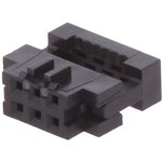 6-Way IDC Connector Socket for Cable Mount, 2-Row