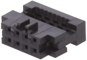 Фото 1/6 89361-708LF, 8-Way IDC Connector Socket for Cable Mount, 2-Row