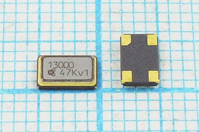Кварцевый резонатор 13000 кГц, корпус SMD05032C4, нагрузочная емкость 8 пФ, точность настройки 10 ppm, марка KSX-35, 1 гармоника, (13000)