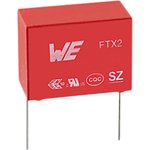 890324026003, Safety Capacitors WCAP-FTX2 20mm Lead 0.22uF 10% 275VAC