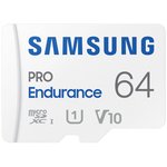 Карта памяти microSDHC UHS-I U1 Samsung PRO Endurance 64 ГБ, 100 МБ/с, Class 10 ...