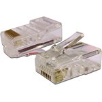 TWT-PL45-8P8C, Коннектор RJ-45 8P8C UTP Кат. 5e универсальный, 100 шт. в упак ...