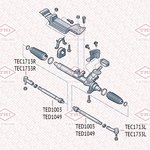 TED1049, Тяга рулевая L/R