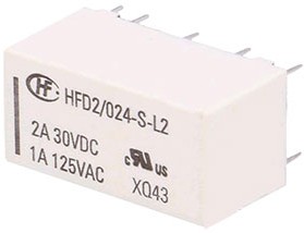 HFD2/024-S-L2-A, Реле, 24VDC, 250 V ,3A, замена для G6A2K-274P15 DC24