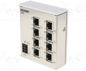 CU2008, Switch Ethernet; unmanaged; Number of ports: 8; 24VDC; RJ45; IP20