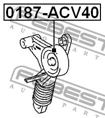 Фото 1/9 Ролик натяжной TOYOTA RAV4 2005.11-2012.12 FEBEST 0187-ACV40