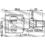 0211-B10ATRH, ШРУС внутренний правый