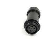 Circular Connector, 6 Contacts, Cable Mount, 21 mm Connector, Socket, Female, IP68