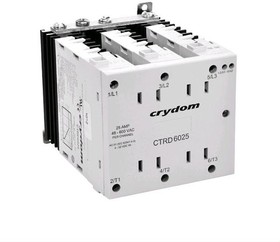 Фото 1/5 CTRC6025, Solid State Relays - Industrial Mount 600V/25A 180-280A Cinput 90mm 3ph DR Z