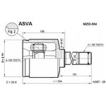 MZID-554, ШРУС внутренний левый 32x42x35