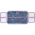 Пенал ПИФАГОР, 1 отделение, 2 откидные планки, полиэстер, 20х14 см ...