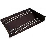 CMO shelf 2U perforated cantilever shelf, depth 300 mm, color black