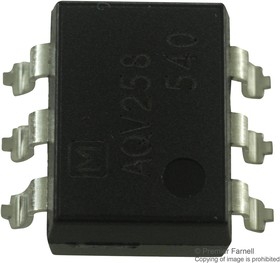 AQV258AZ, МОП-транзисторное реле, SPST-NO (1 Form A), AC / DC, 1.5 кВ, 20 мА, DIP-6