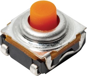 KSC442G70SHLFSPF, Switch Tactile OFF Mom SPST Round Button Gull Wing 0.05A 32VDC 1VA 1000000Cycles 4N SMD T/R