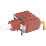E112SD1ABE, Pushbutton Switches SPDT MOM RA