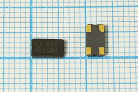 Фото 1/2 Кварцевый резонатор 13000 кГц, корпус SMD06035C4, нагрузочная емкость 16 пФ, точность настройки 30 ppm, марка TGX-A5, 1 гармоника