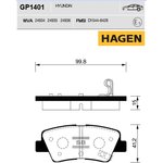 Колодки задние (PREMIUM) HYUNDAI Solaris 10- SANGSIN BRAKE GP1401