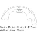 SA045, SA045_колодки барабанные!\ Mazda E2000/2200 Van 91  ...