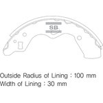 Колодки тормозные барабанные SANGSIN BRAKE SA067