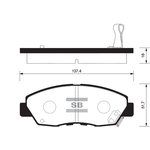 SP1109, SP1109_колодки дисковые передние!\ Honda Accord all 90-93/CR-V 2.0i 02