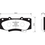 SP1484, SP1484SNS_=D2310M-01 [044650K240] !колодки дисковые п.\Toyota Hilux ...