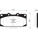 SP1486, SP1486SNS_=GDB3131=599 04=D1199M-01 !колодки дисковые п.\ Nissan 200 ...