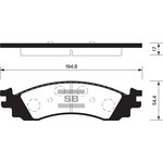 Колодки тормозные SANGSIN BRAKE SP1510 FORD