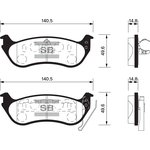 SP1511, SP1511SNS_[5L2Z2200AA] !колодки дисковые з.\ Ford Explorer 05-10 ...