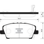 Колодки тормозные SANGSIN BRAKE SP1569 Civic 06- пер хетч