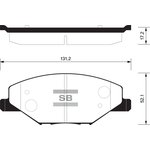 SP1595, Колодки тормозные VAG Polo Sedan RUS 10-; Skoda Fabia 07- ...