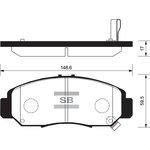 SP2012, SP2012_колодки дисковые передние!\ Honda Legend 3.5 24V 96