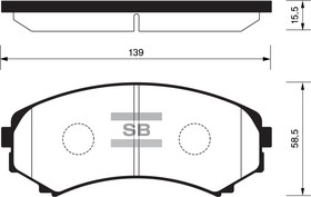 Фото 1/2 SP2075, SP2075SNS_колодки дисковые передние!\ Mazda MPV 2.6/3.0/2.5TD 92-99, Mitsubishi Pajero 3.5GDi 00