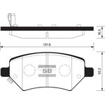 SP2134, SP2134_колодки дисковые пер.!\ Chery A3/Tiggo 1.6-2.0 05