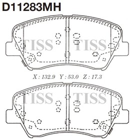 D11283MH, D11283MH-01_колодки дисковые ! передние\ Hyundai Santa Fe 10 , Kia Sorento 11