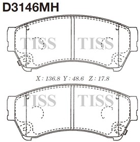D3146MH, Колодки тормозные дисковые