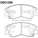 Колодки тормозные дисковые пер. MITSUBISHI PAJERO I,MONTERO,L200,L300 86-96 D6018M