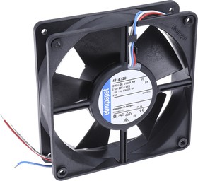 Фото 1/5 4314/2U, Fan, Axial, 24VDC, 119x119x32mm, 100.1cfm, 5.0W, 2800rpm, Ball Bearing, IP68, Tach