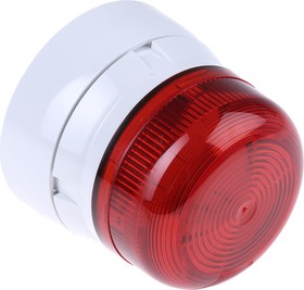 Фото 1/3 QBS-0002, Flashguard QBS Series Red Flashing Beacon, 110 V ac, Surface Mount, Xenon Bulb
